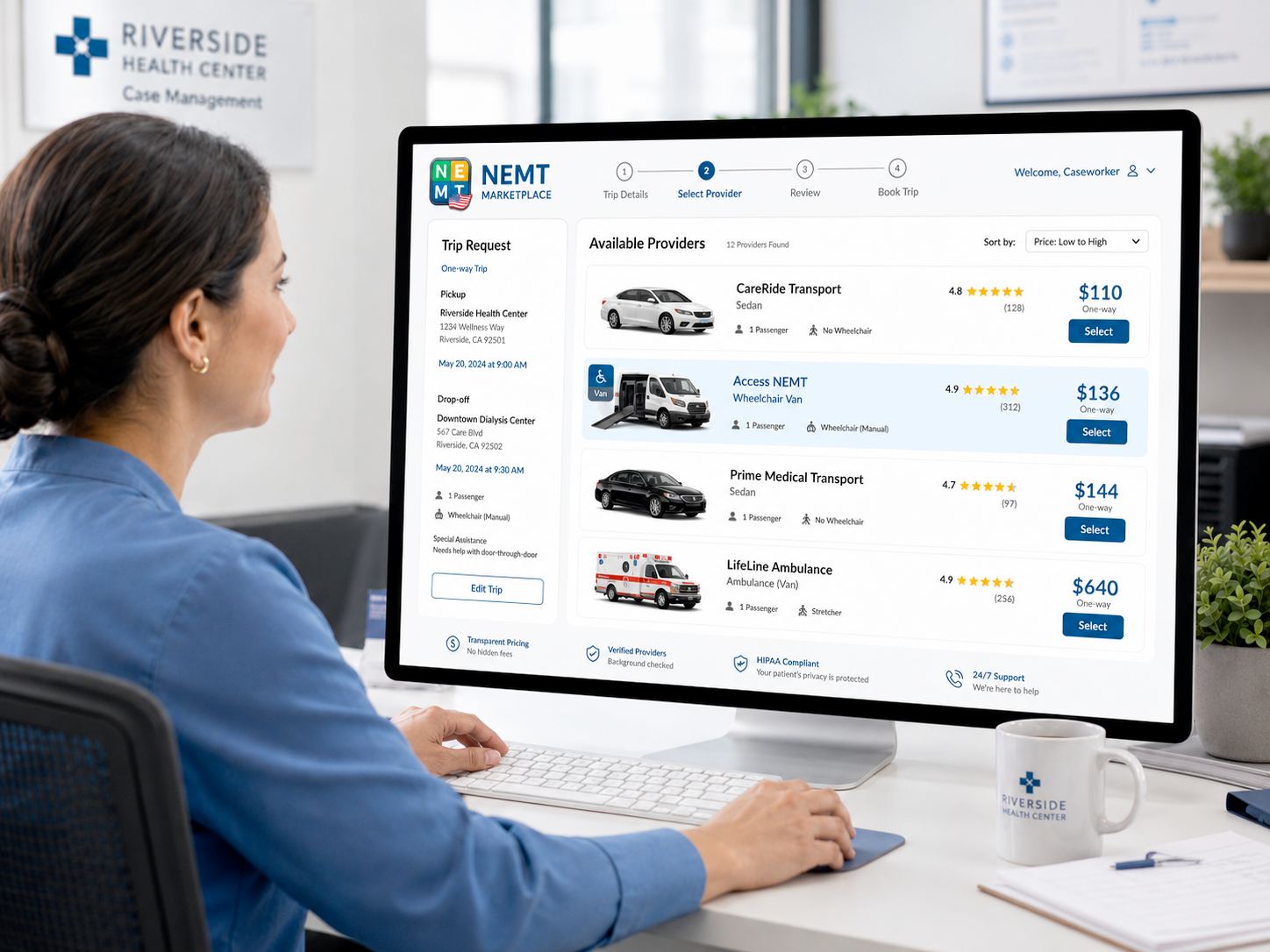 Our Unique Digital NEMT Solution top slideshow image 5