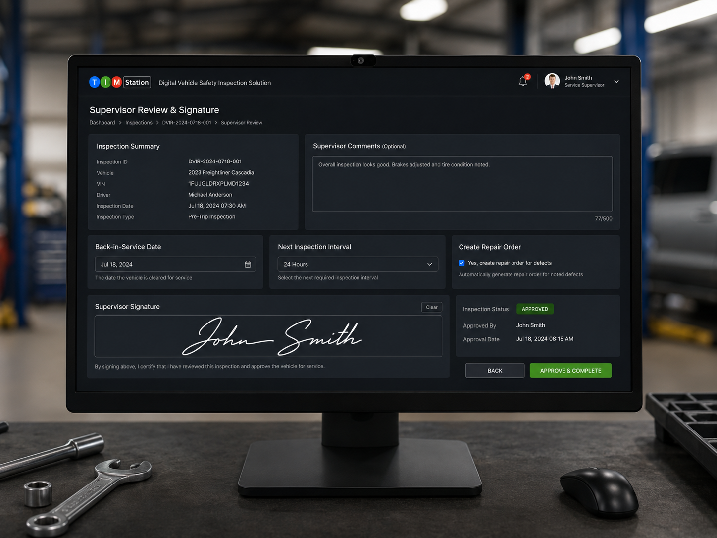 Supervisor Review & Signature