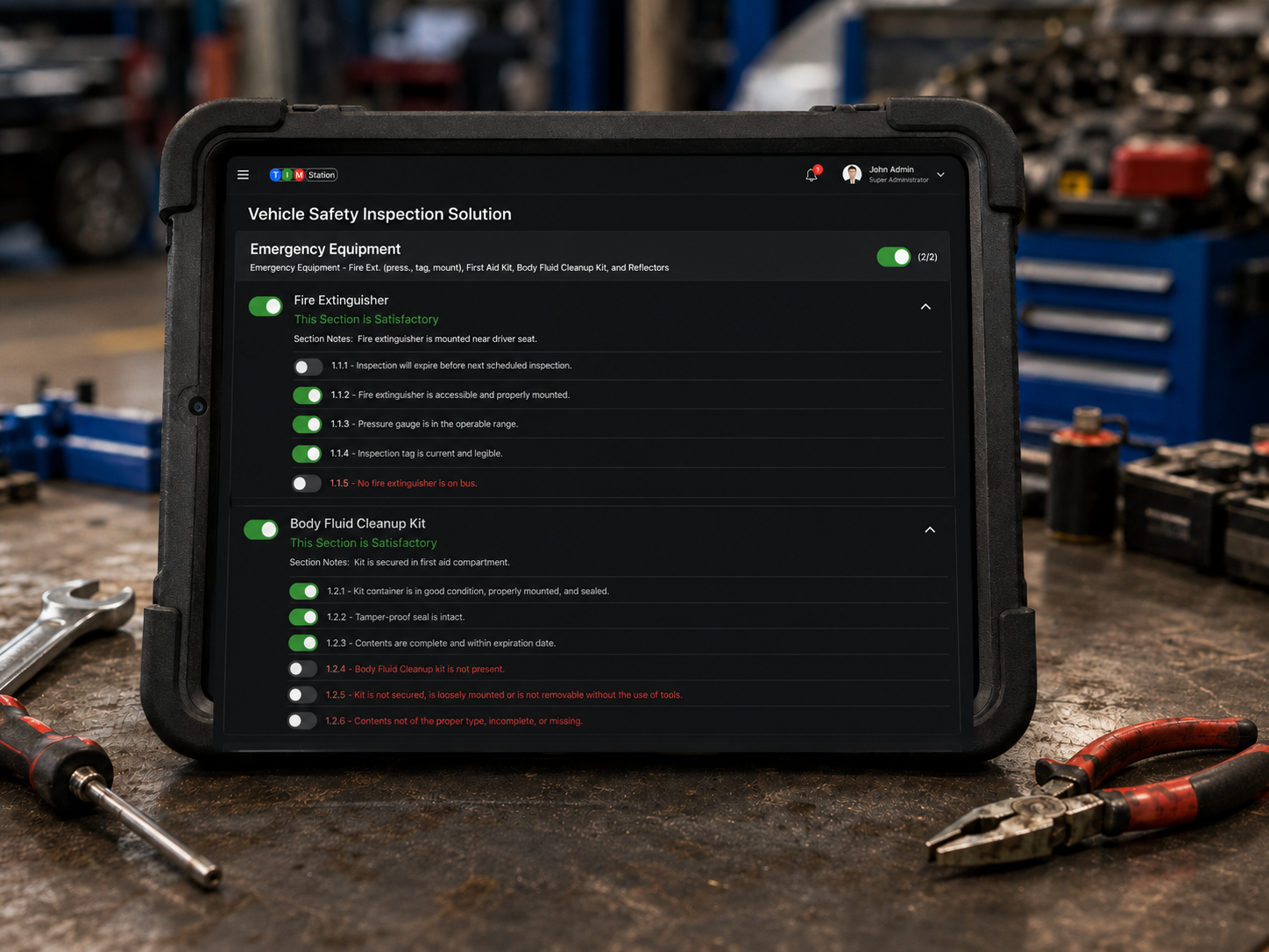 Emergency Equipment Checklist